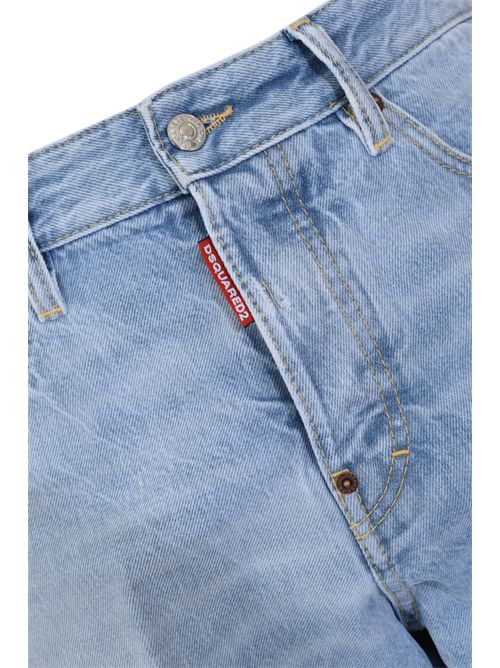 Jeans 642 lavaggio chiaro in denim di cotone DSQUARED2 | S71LB1721 S30839470